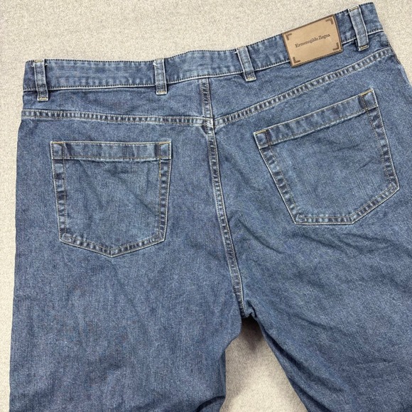 Ermenegildo Zegna Jeans Mens 40x35 Medium Wash Blue Classic Fit Denim 5 Pocket - Picture 1 of 10